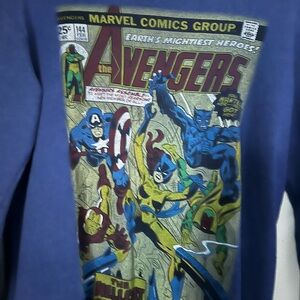 Marvel Avengers Vintage Comic Blue Shirt